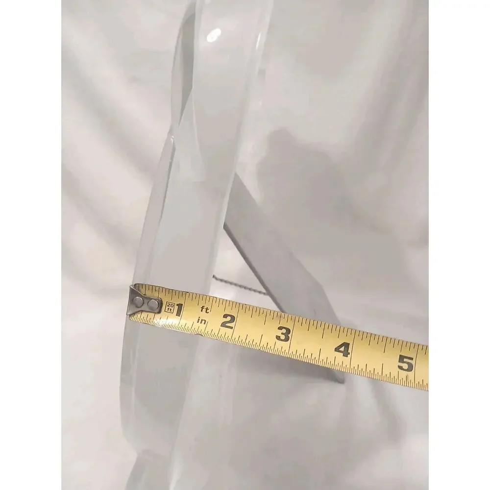 LARGE MIKASA 15x14‎ CRYSTAL BOW Frame for 7x9 Picture Wedding Regency Frosted
